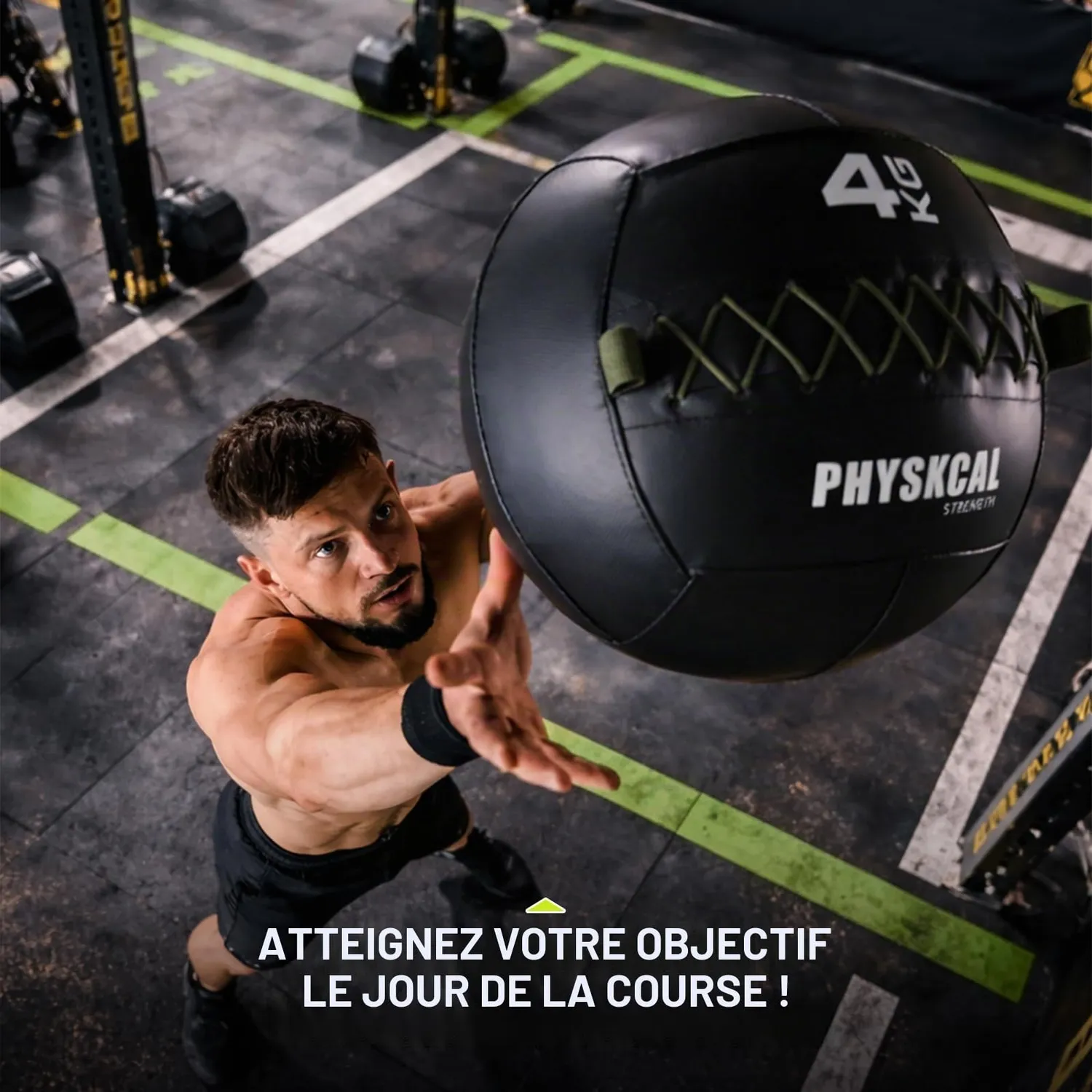 PhysKcal Wall Ball médecine-ball souple 12 kg