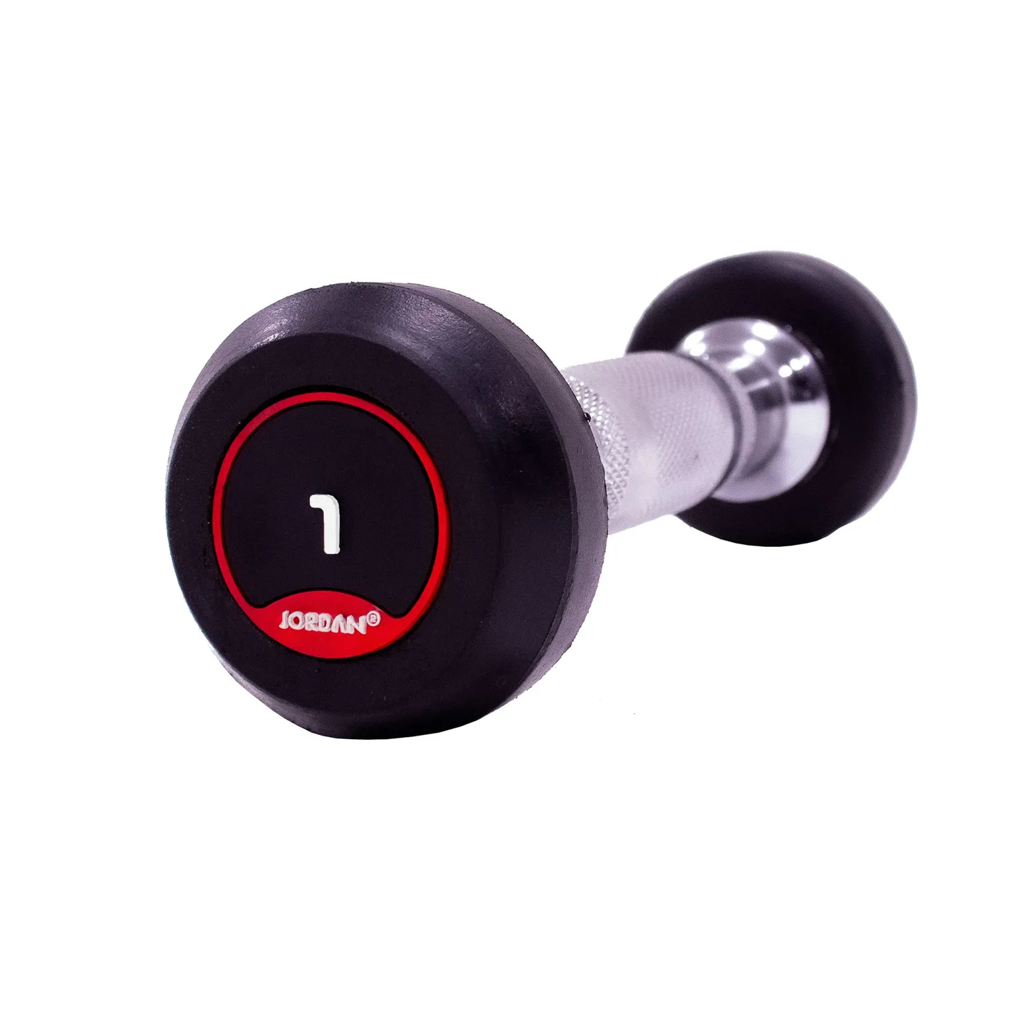 Jordan Fitness haltère caoutchouc rouge paire 10 kg