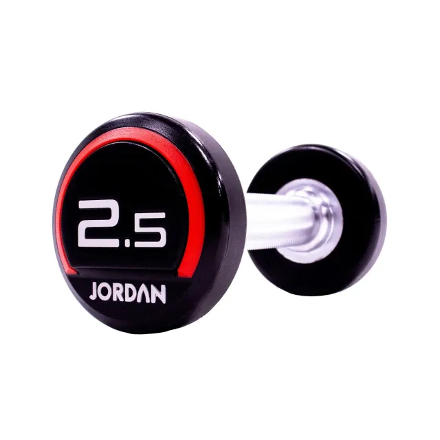 Jordan Urethane haltère rouge paire 20 kg robuste