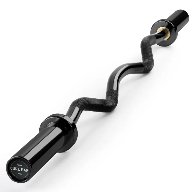 PhysKcal Barre EZ Curl 120 cm Noire 50 mm 367 kg