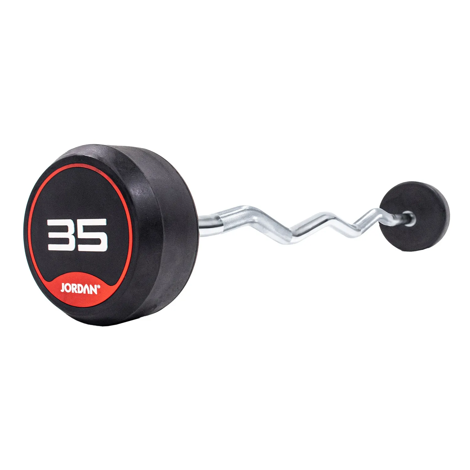 Jordan Fixed Barbells barre curl 10 kg caoutchouc
