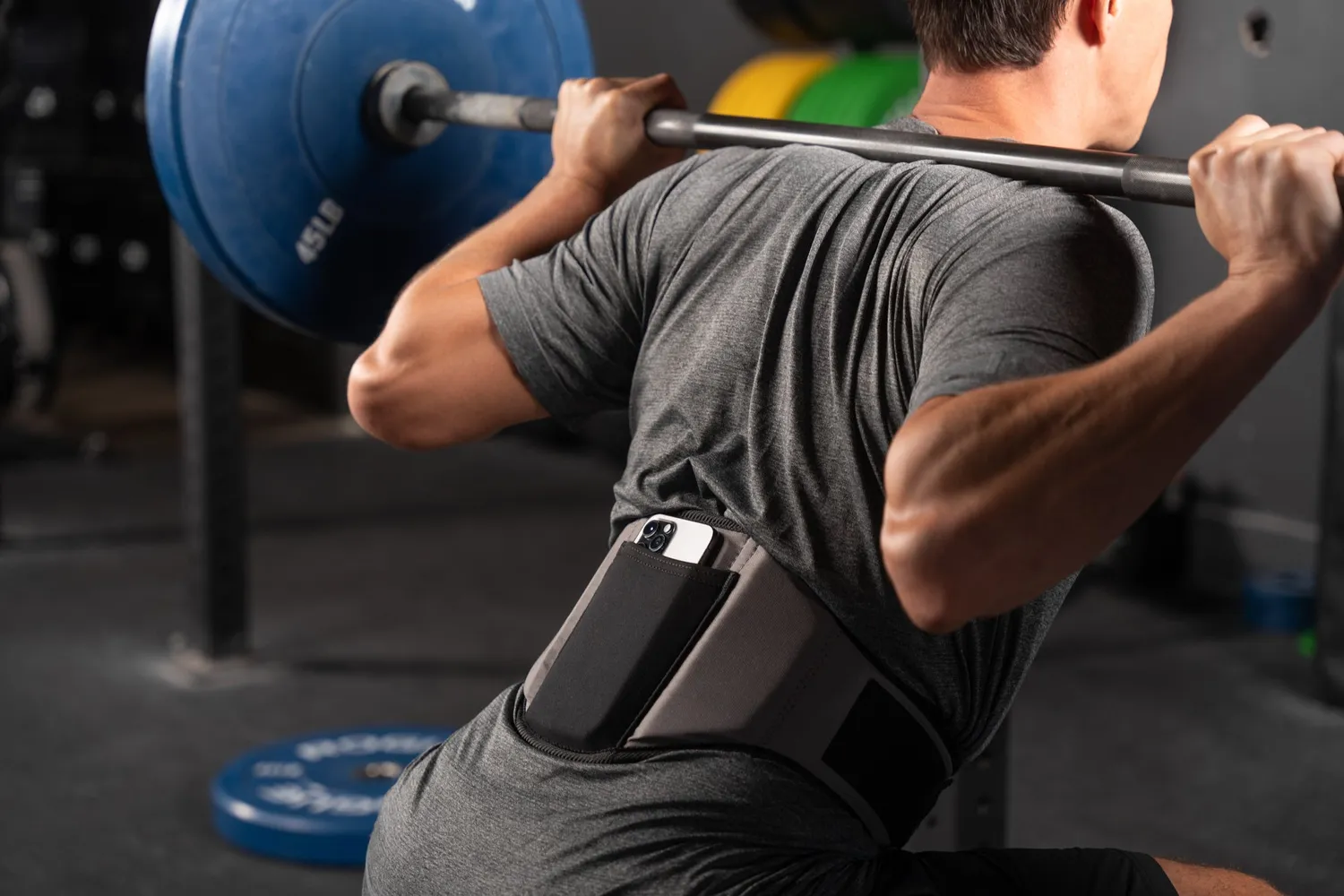Harbinger FirmFit Contour Ceinture nylon musculation gris