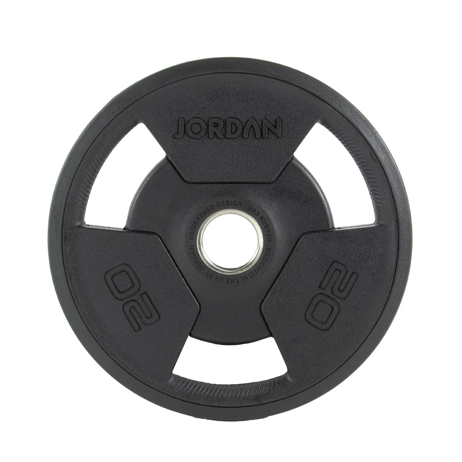 Jordan Tri-Grip Disque Olympique 25 kg Caoutchouc