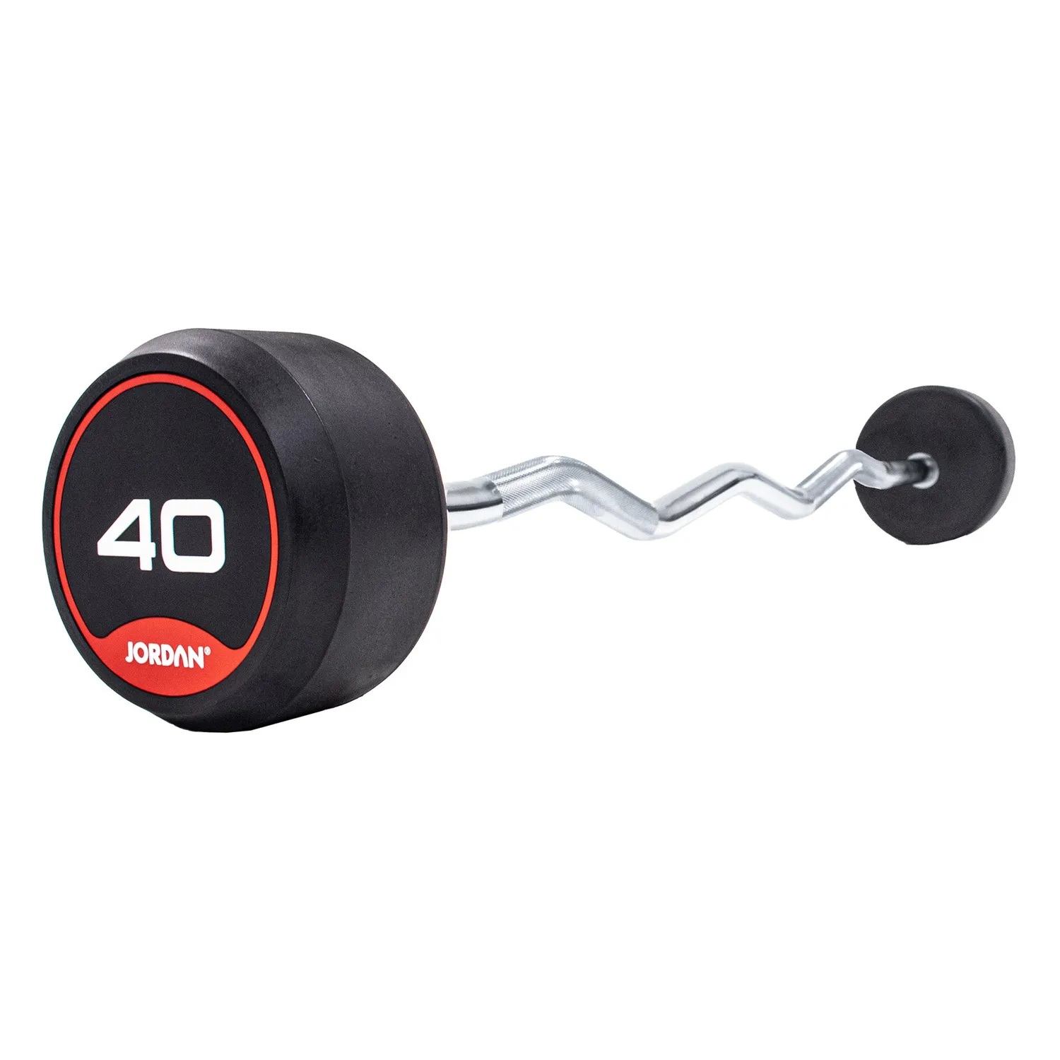 Jordan Fixed Barbells barre curl 10 kg caoutchouc