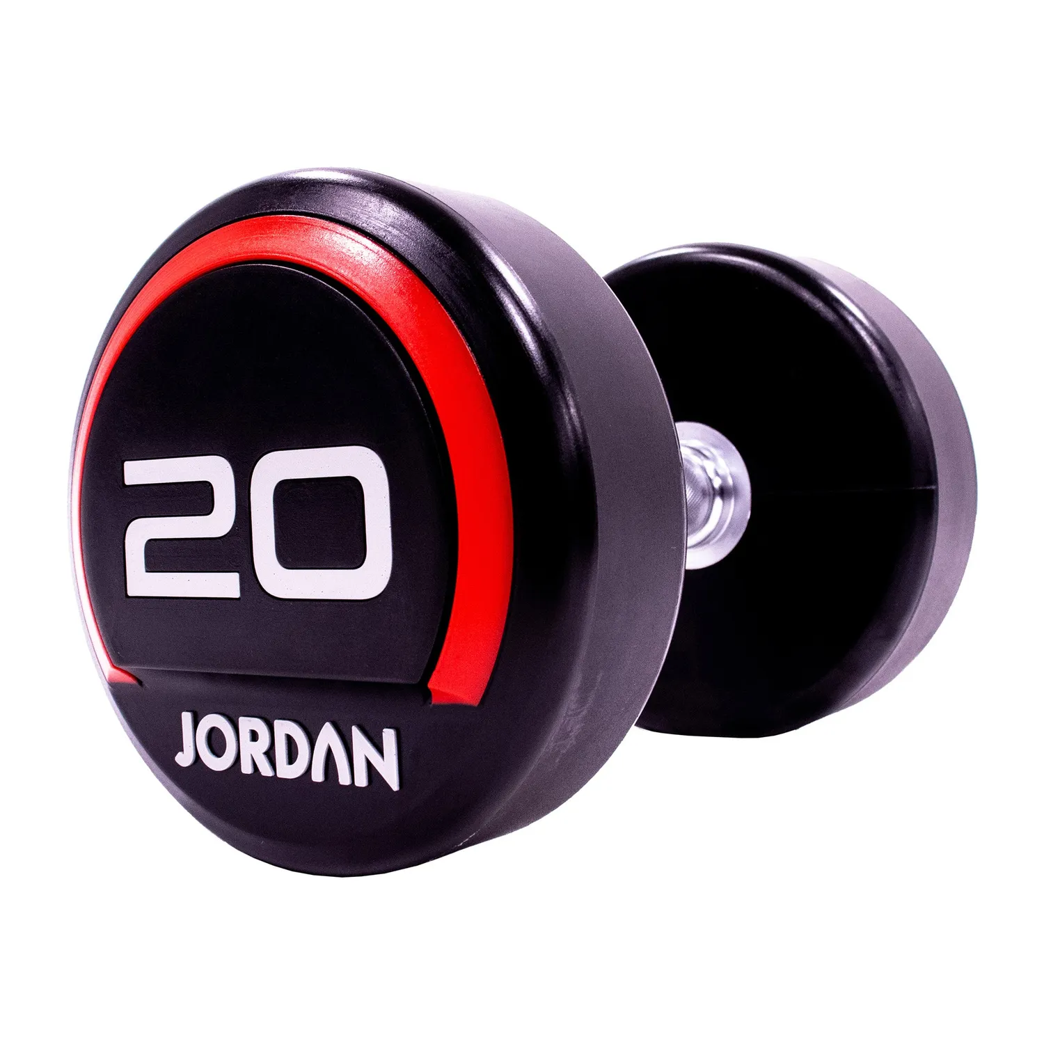 Jordan Urethane haltère rouge paire 20 kg robuste