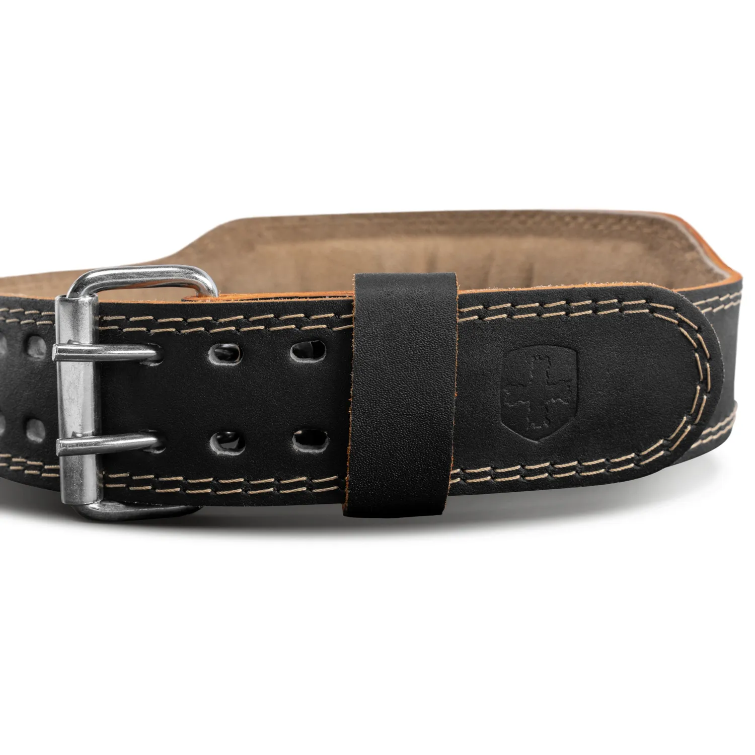 Harbinger 4" Padded 2.0 ceinture musculation cuir noire rembourrée