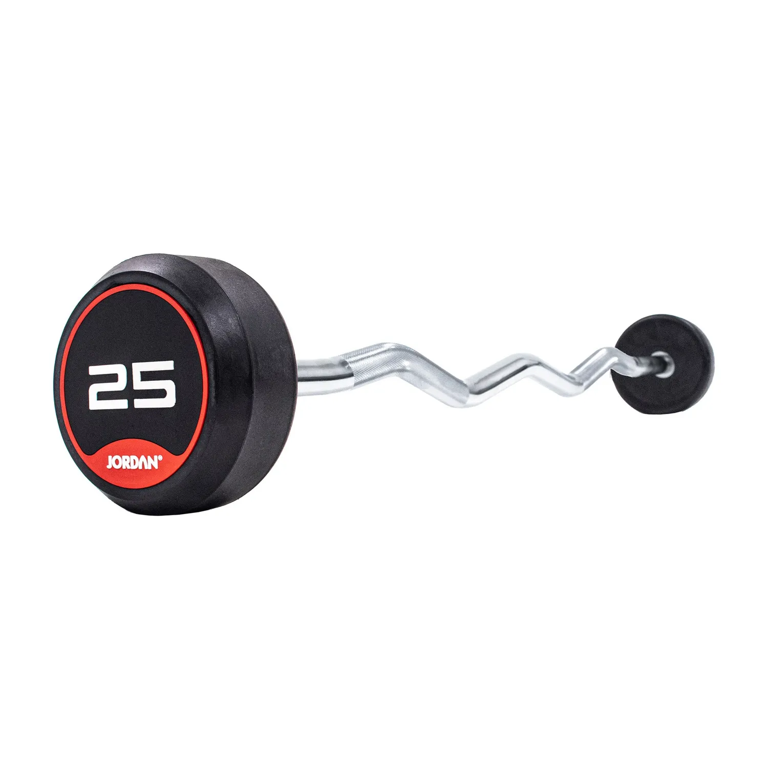 Jordan Fixed Barbells barre curl 10 kg caoutchouc