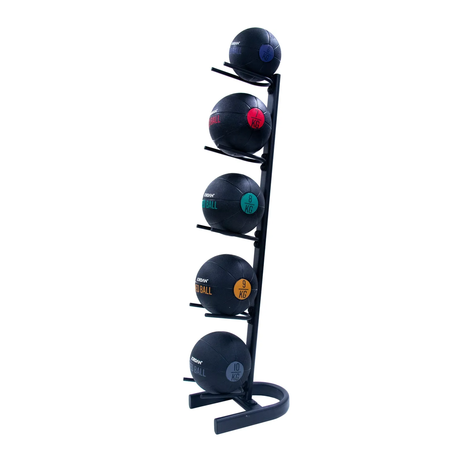 Jordan rack medecine ball 5 ballons noir acier