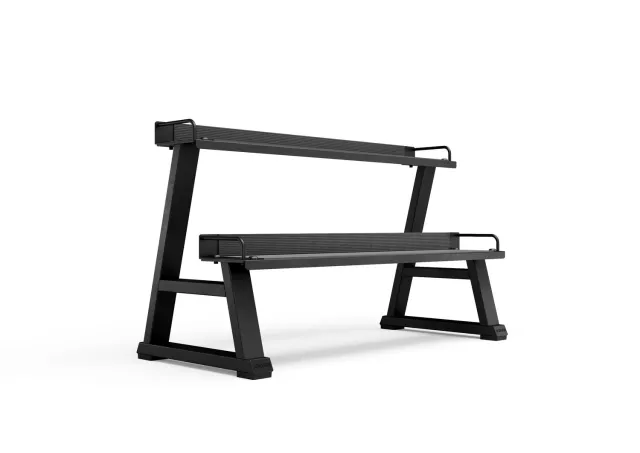 Jordan Fitness rack kettlebells 2 niveaux noir 10 places