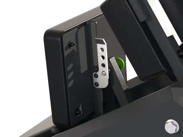 PRIME Hack Squat Range Plate plaque réglage 4 trous acier