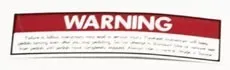 Hoist Fitness Warning autocollant avertissement