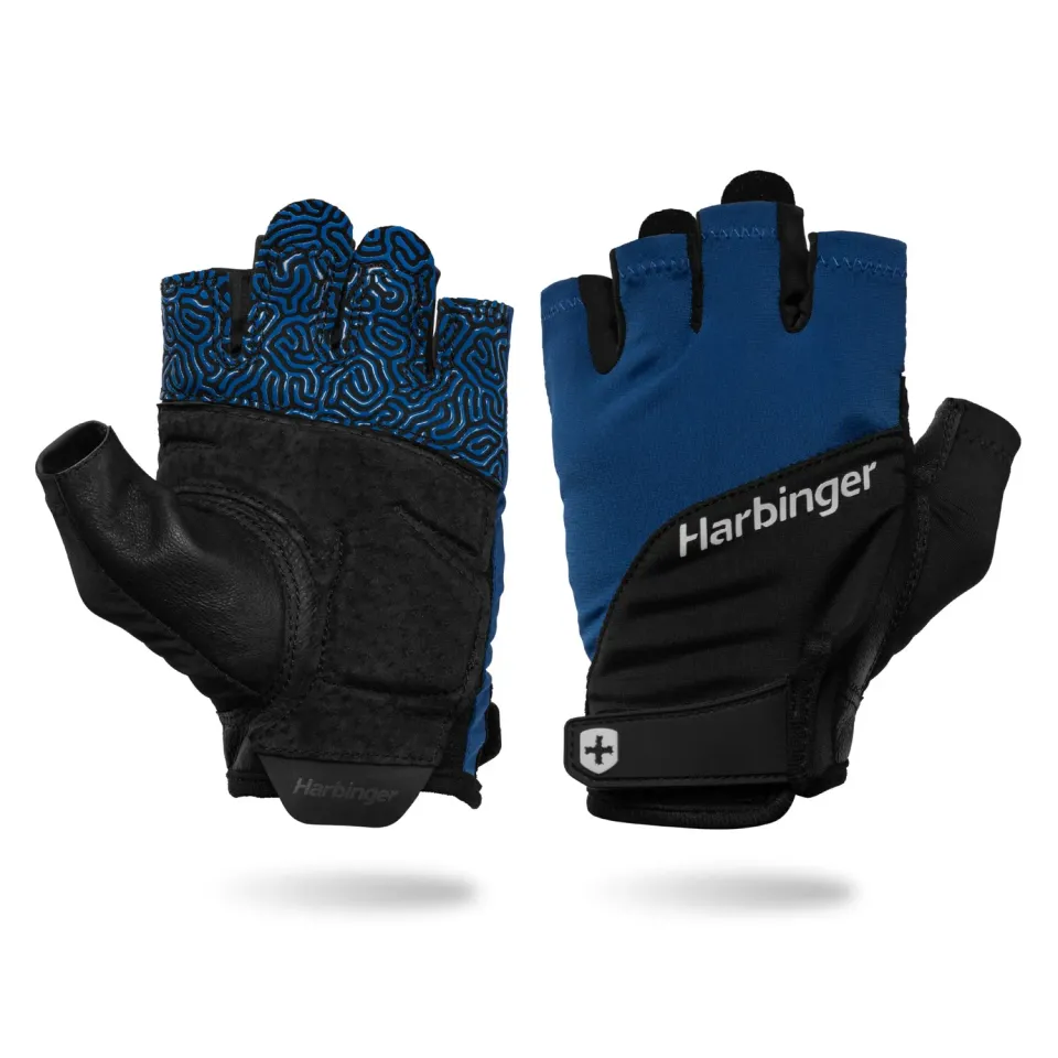 Harbinger Training Grip 3.0 gants musculation cuir bleu M