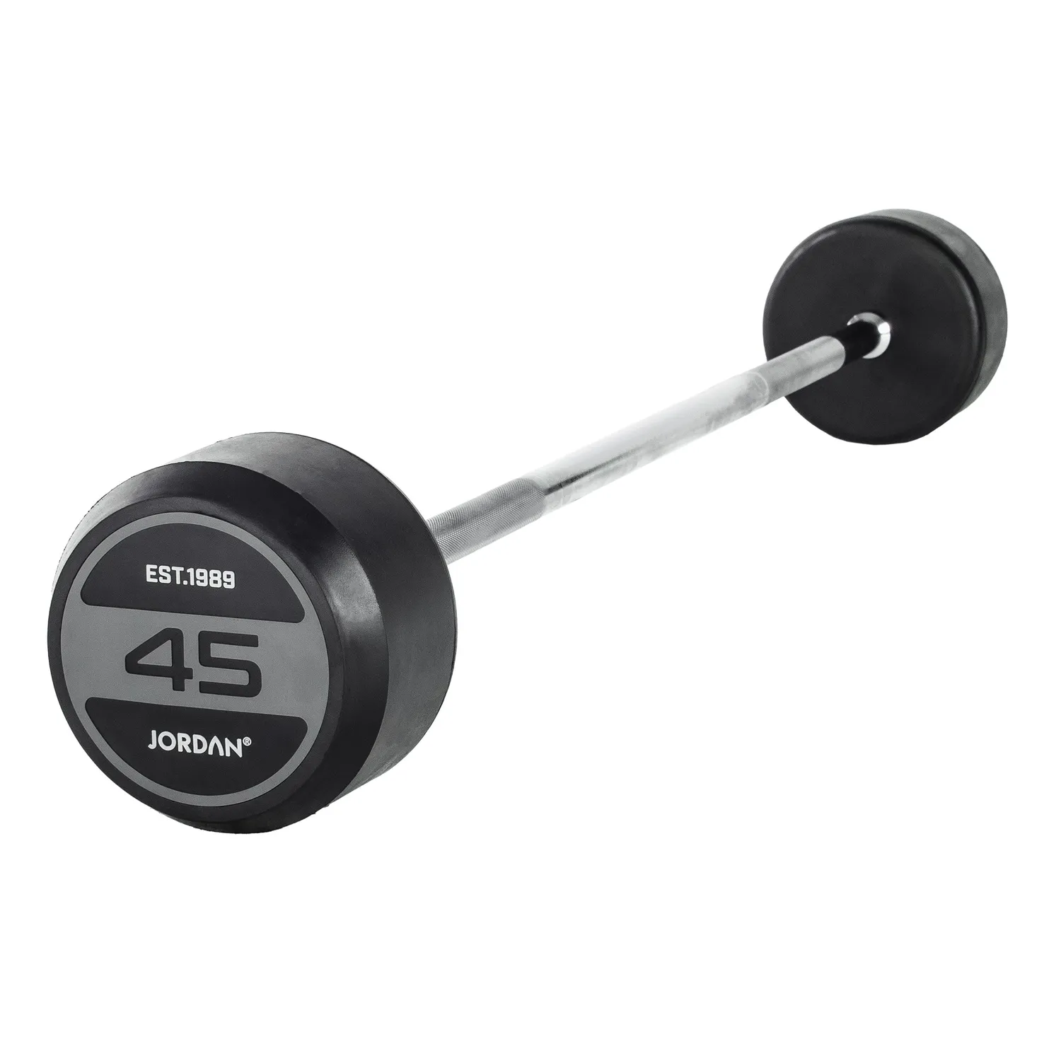 Jordan Fitness Fixed Barbells barre fixe 20 kg gris caoutchouc