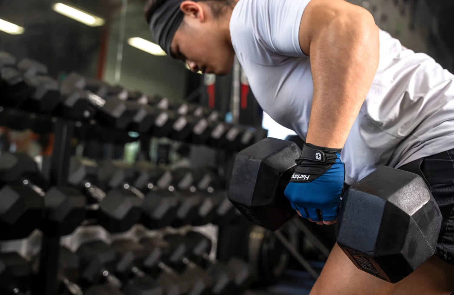 Harbinger Training Grip 3.0 gants musculation homme bleus