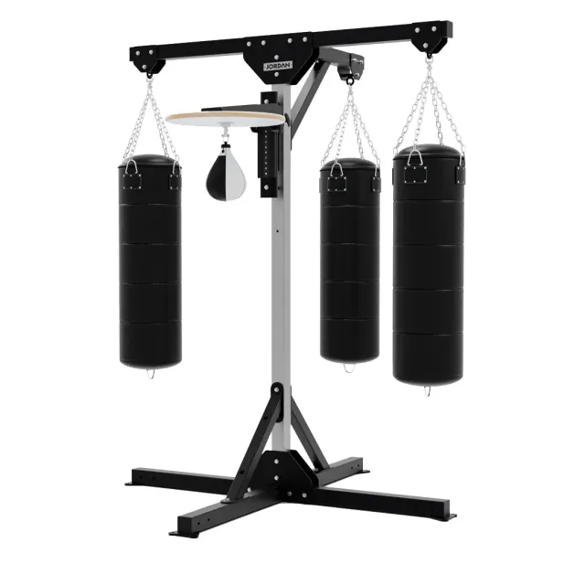 Jordan Fitness station boxe 3 sacs speedball noir