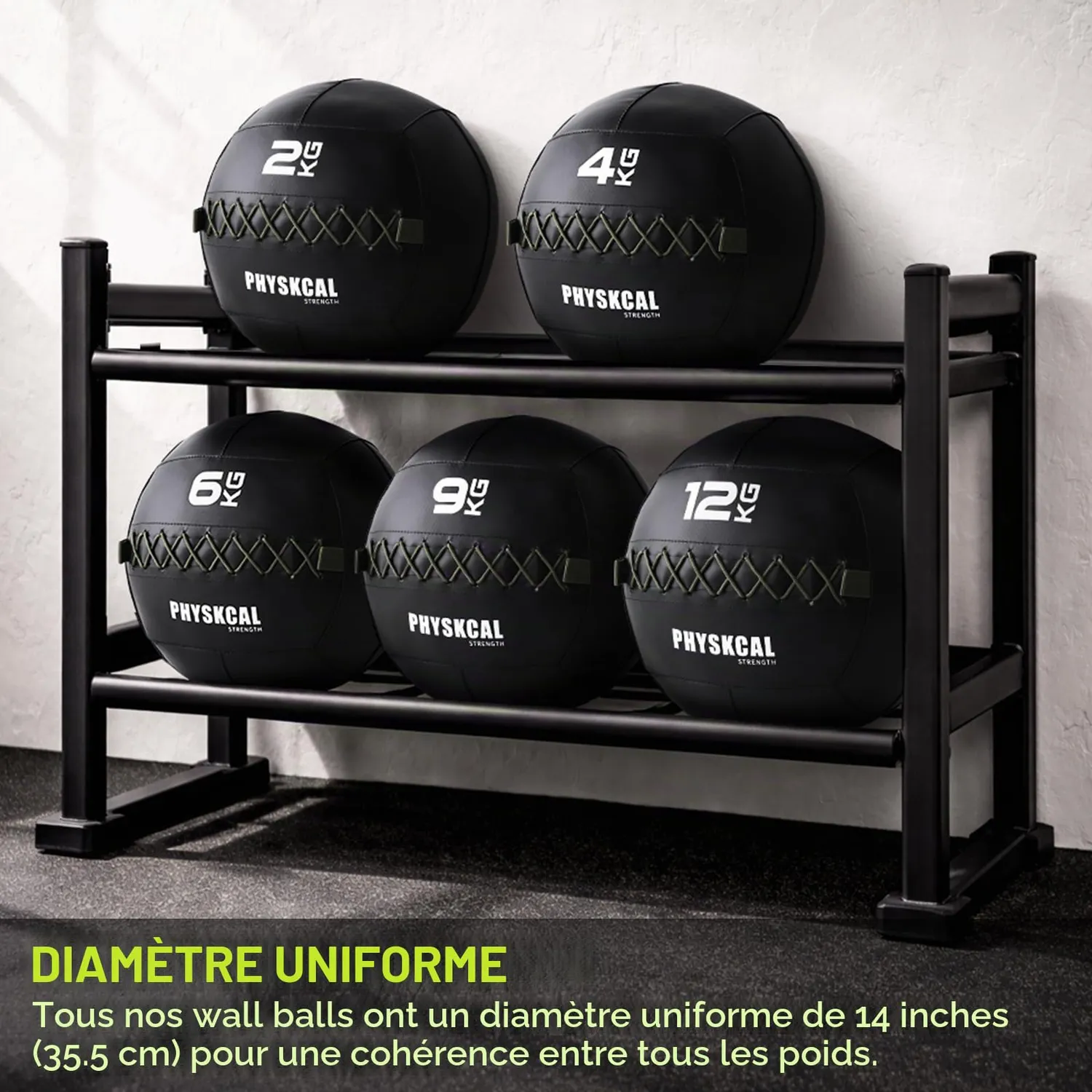PhysKcal Wall Ball médecine-ball souple 12 kg