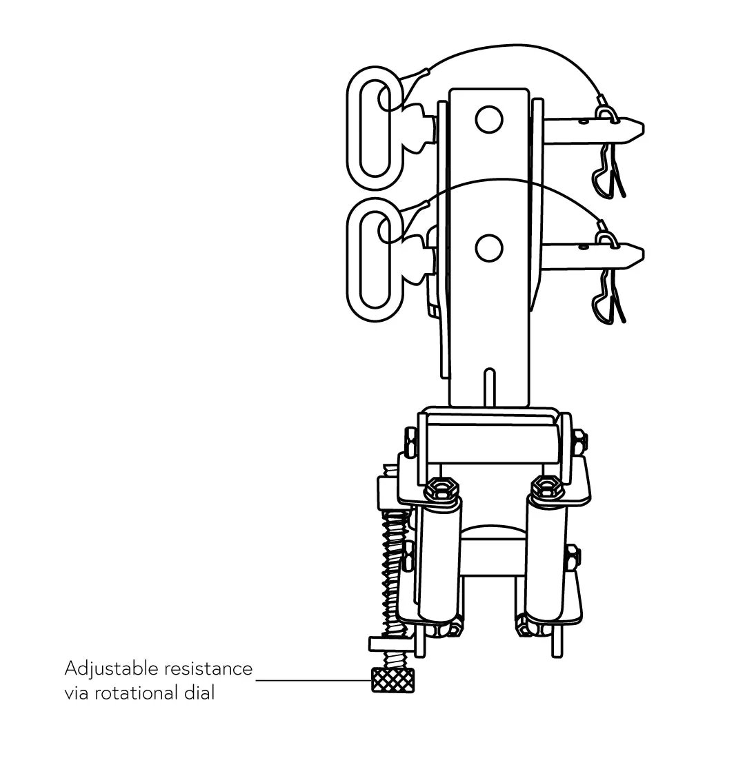 Jordan Fitness Helix tirage corde poulie avec corde 100 kg