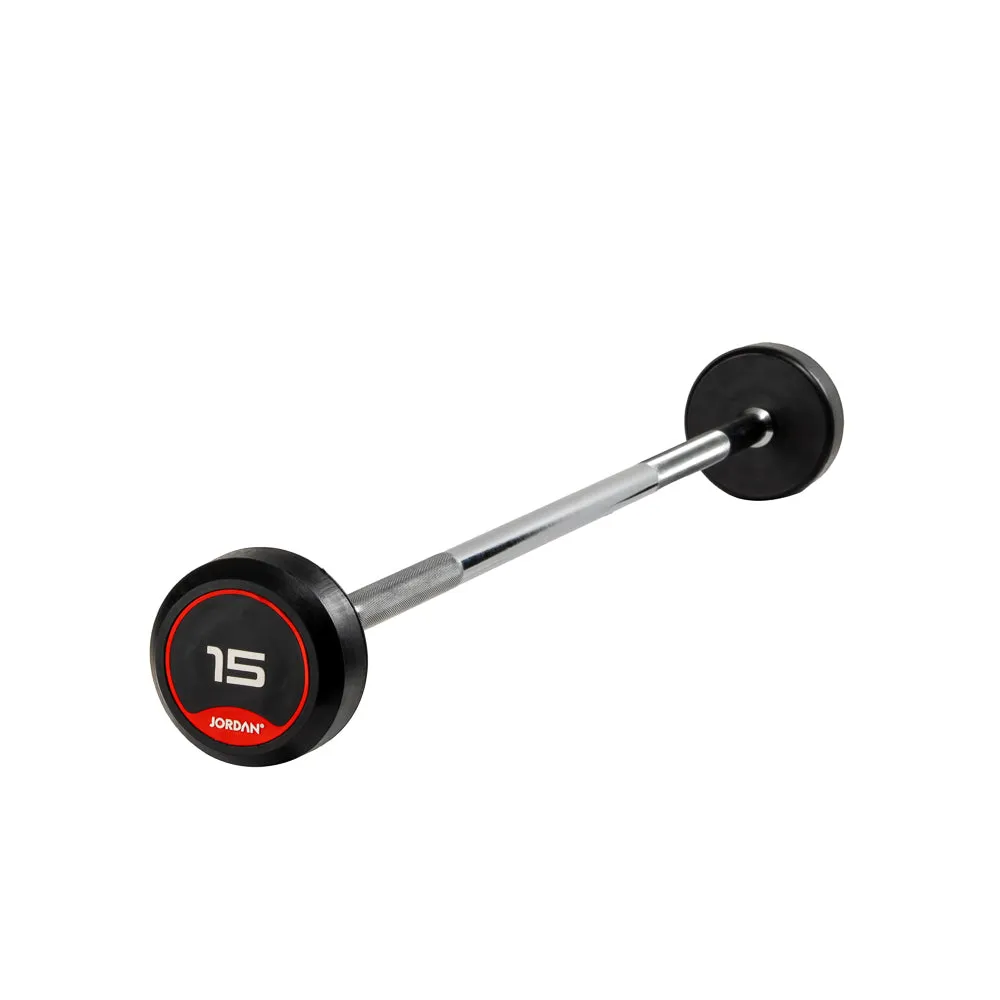 Jordan Fitness Fixed barre fixe droite caoutchouc 20 kg