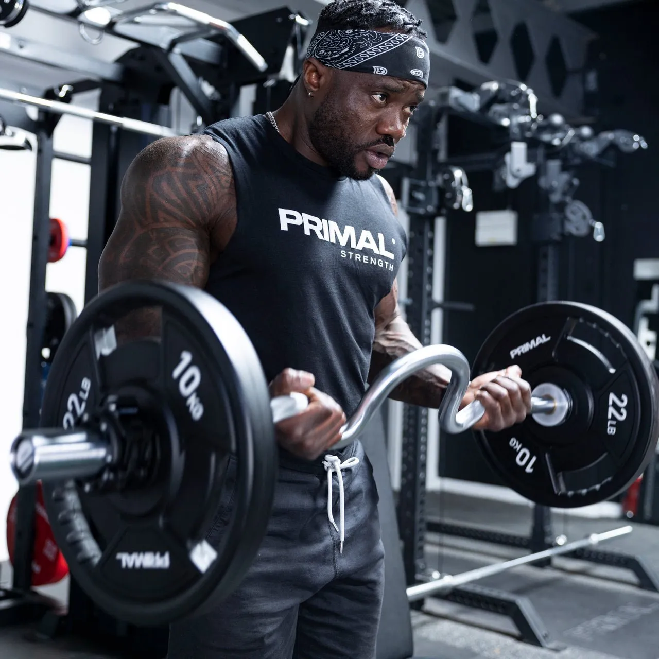 Primal Performance Supercurl barre EZ olympique hammer