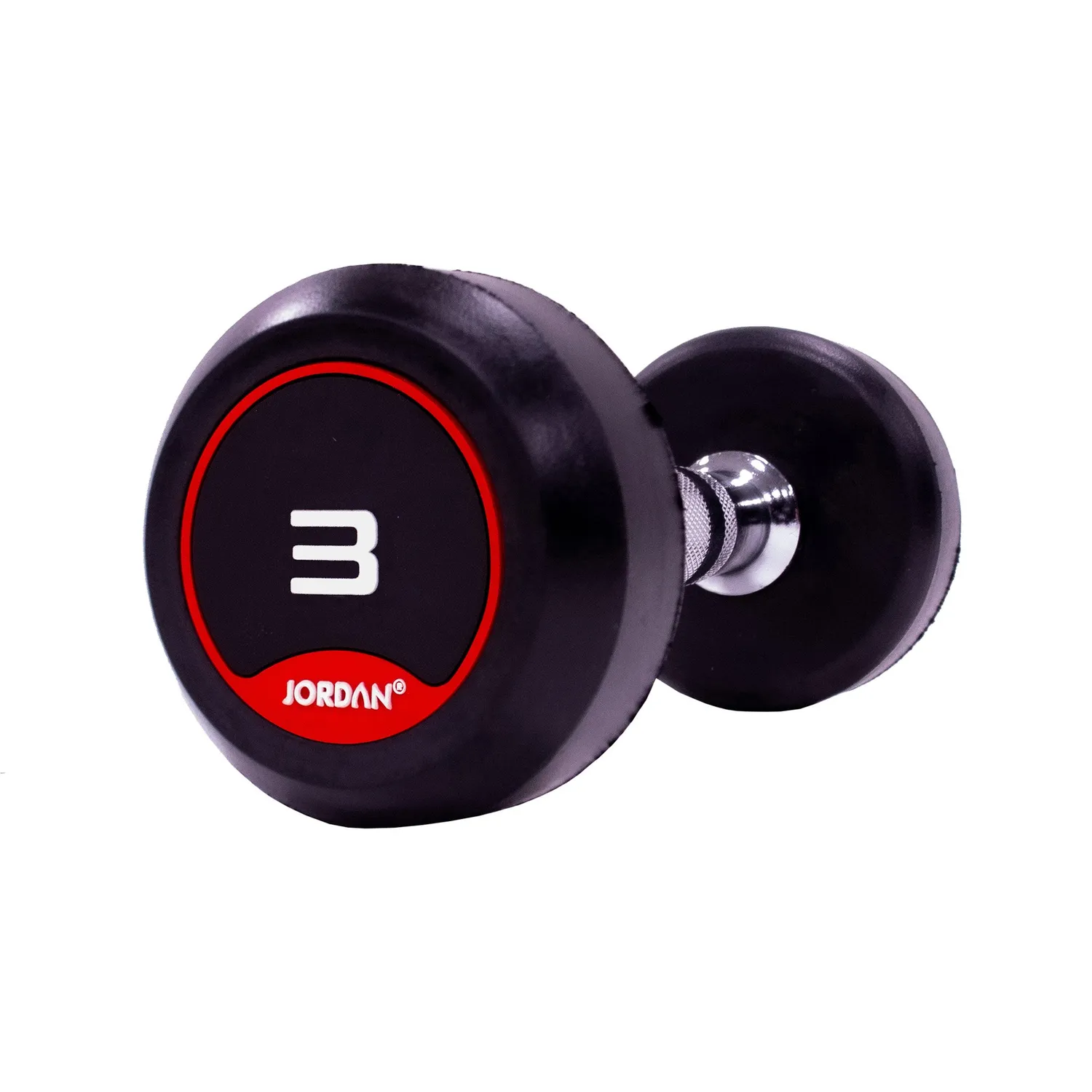 Jordan Fitness Rubber haltères rouge paire 10 kg muscu