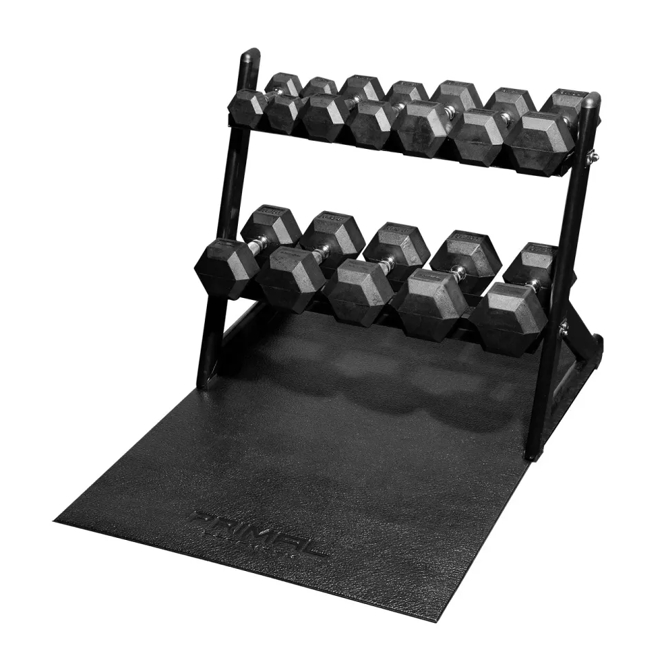 Primal Personal set haltères hexagonaux 105 kg rack