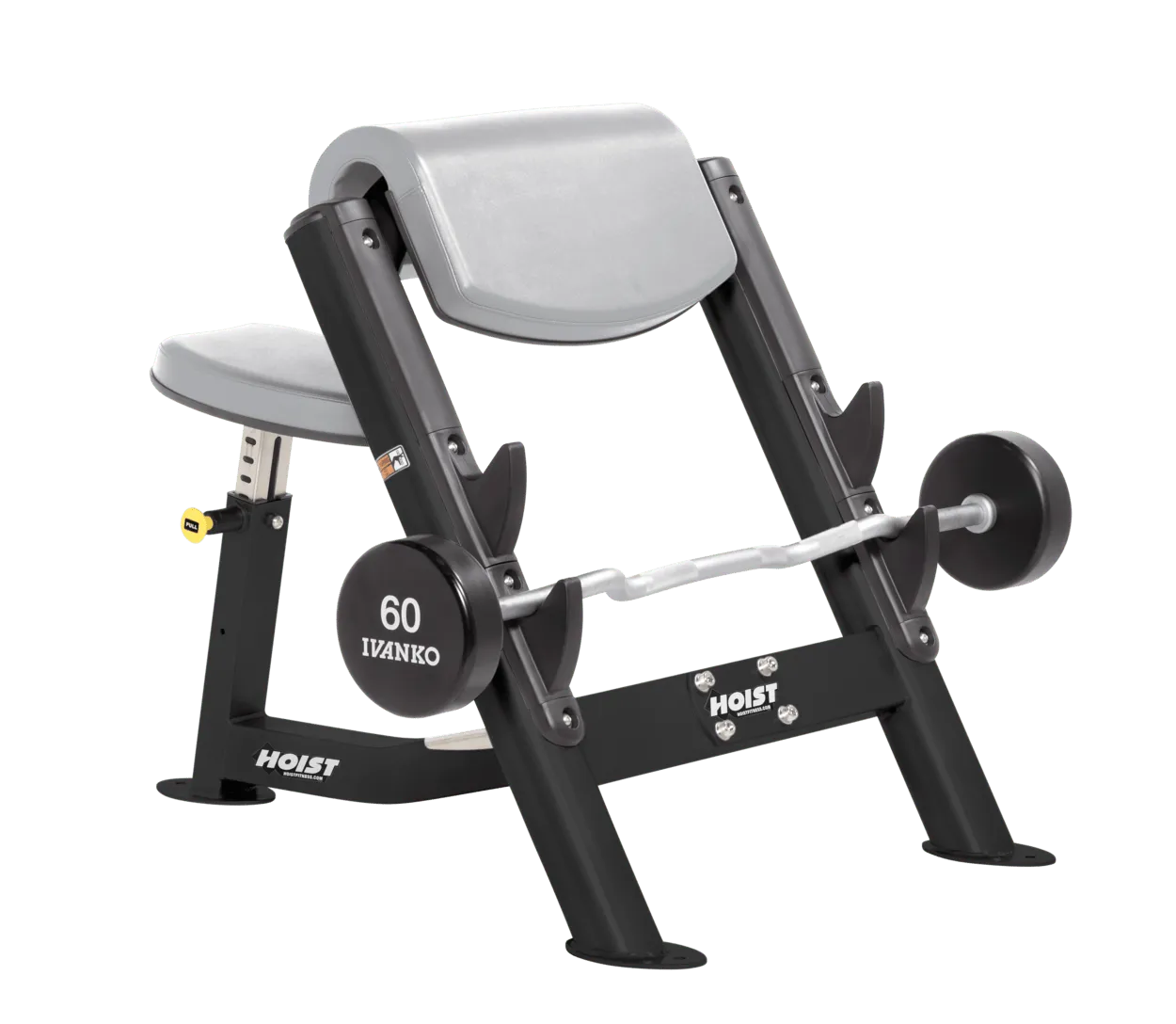 Hoist Fitness CF-3550 banc pupitre Larry Scott noir 272 kg