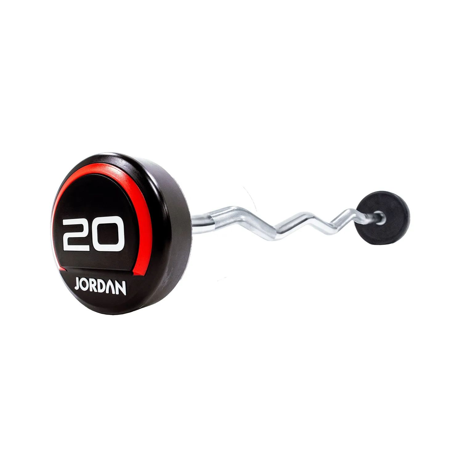Jordan Fixed barre curl uréthane rouge 10 kg