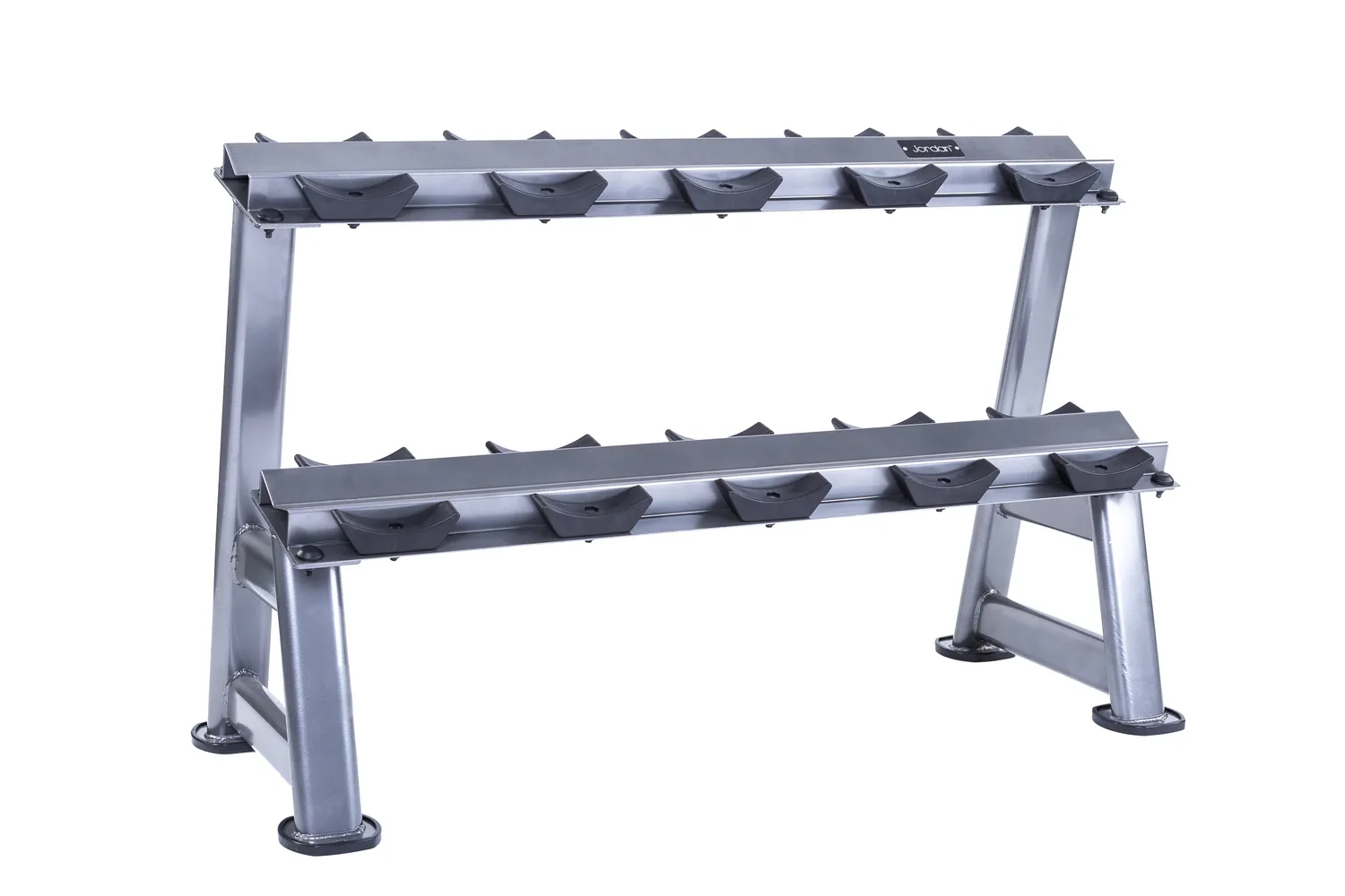 Jordan Rack Haltères 5 Paires 2 Niveaux Noir Acier