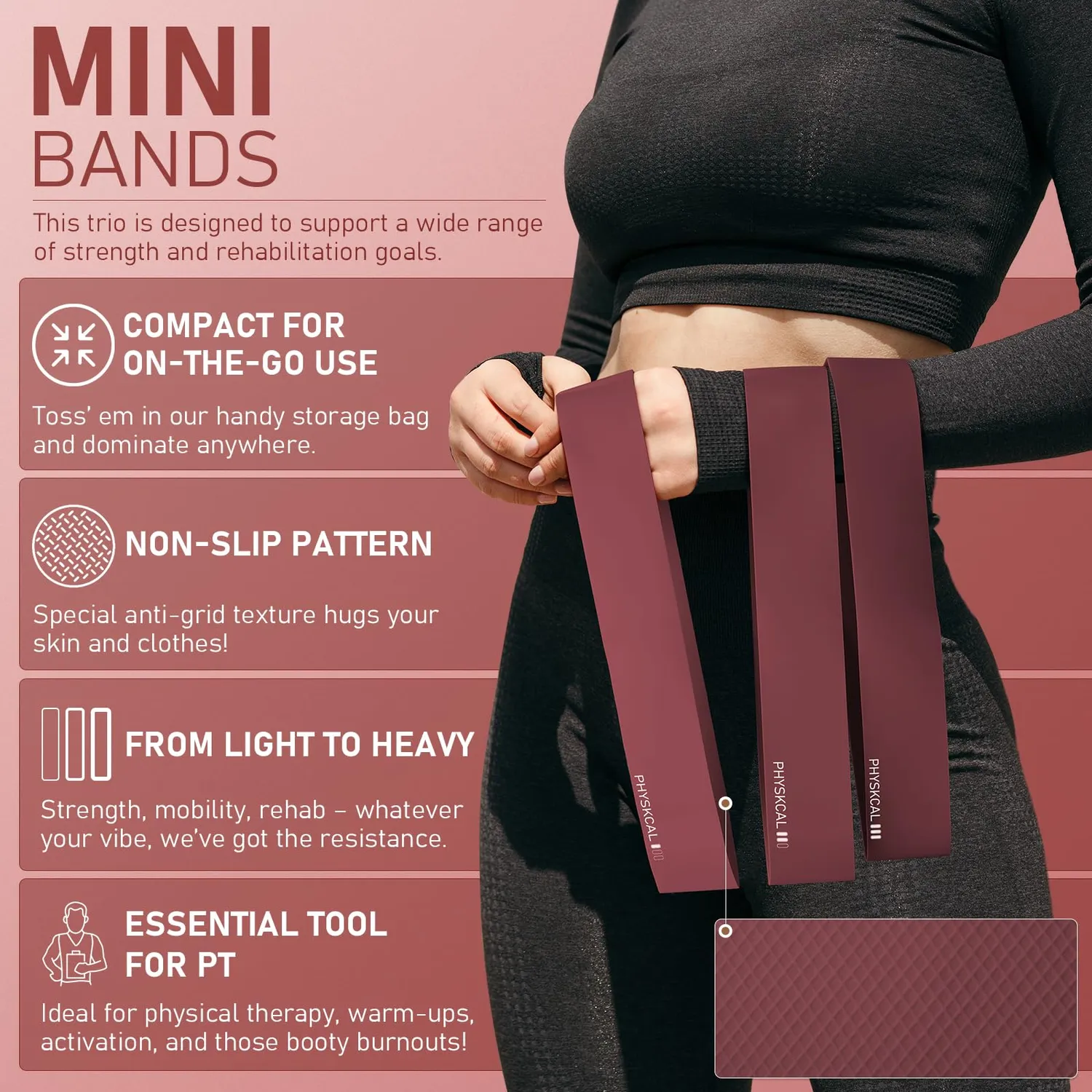PhysKcal Kit Pilates Anneau Balle Bandes Complet