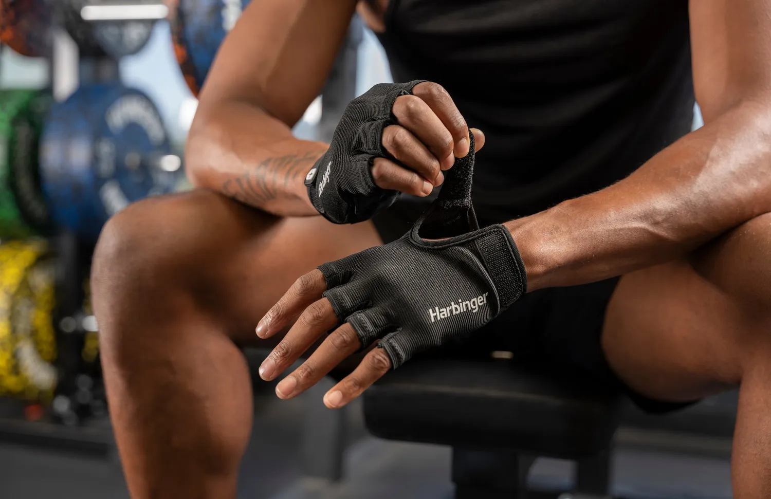 Harbinger Power 3.0 Gants de Musculation Homme Cuir Noir