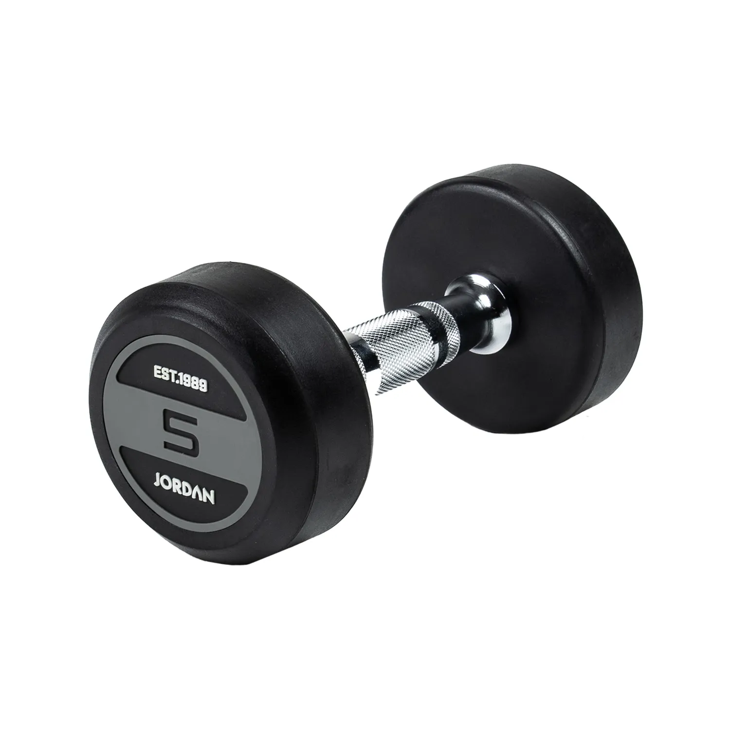 Jordan Fitness Rubber haltères caoutchouc paire 10 kg gris