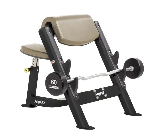 Hoist Fitness CF-3550 banc pupitre Larry Scott noir 272 kg
