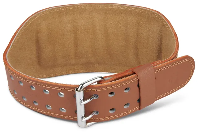 Harbinger 6" Ceinture cuir musculation marron large confort