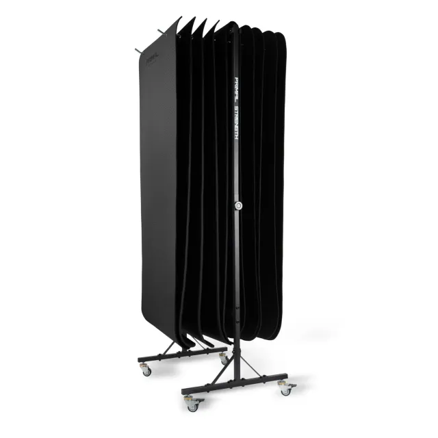 Primal support tapis Mat Rack acier roulettes 15kg
