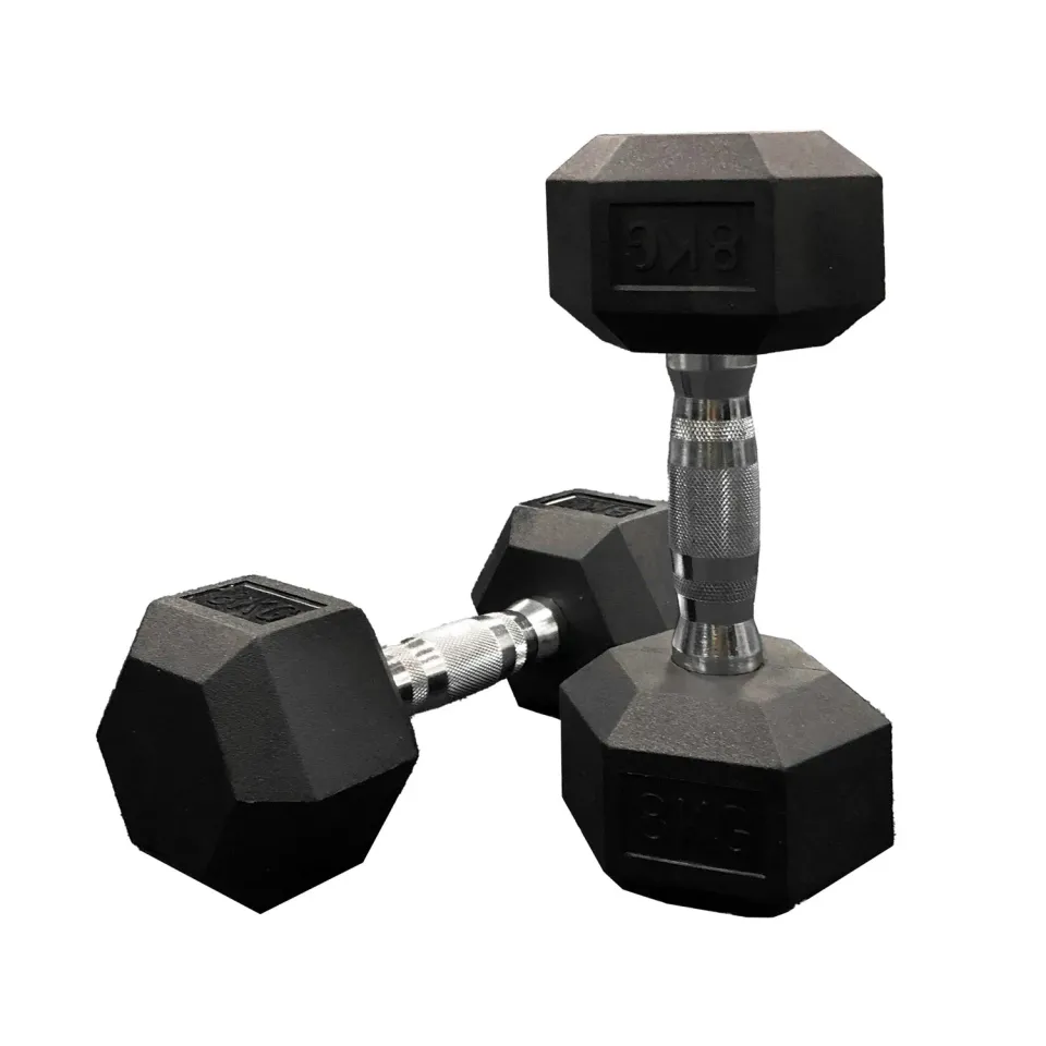 Jordan JLC Hex haltère caoutchouc paire 1 kg anti-roulis
