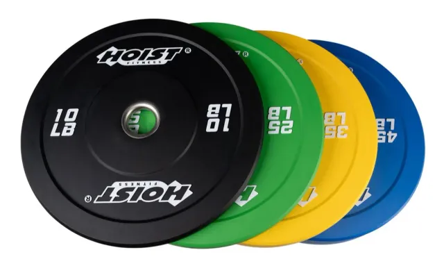 Hoist Fitness Bumper Plates disques olympiques caoutchouc