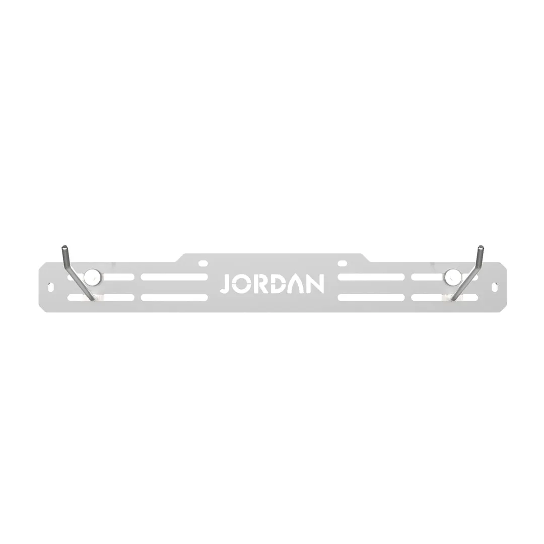 Jordan Fitness Adjustable porte-tapis gym mural Noir largeur réglable