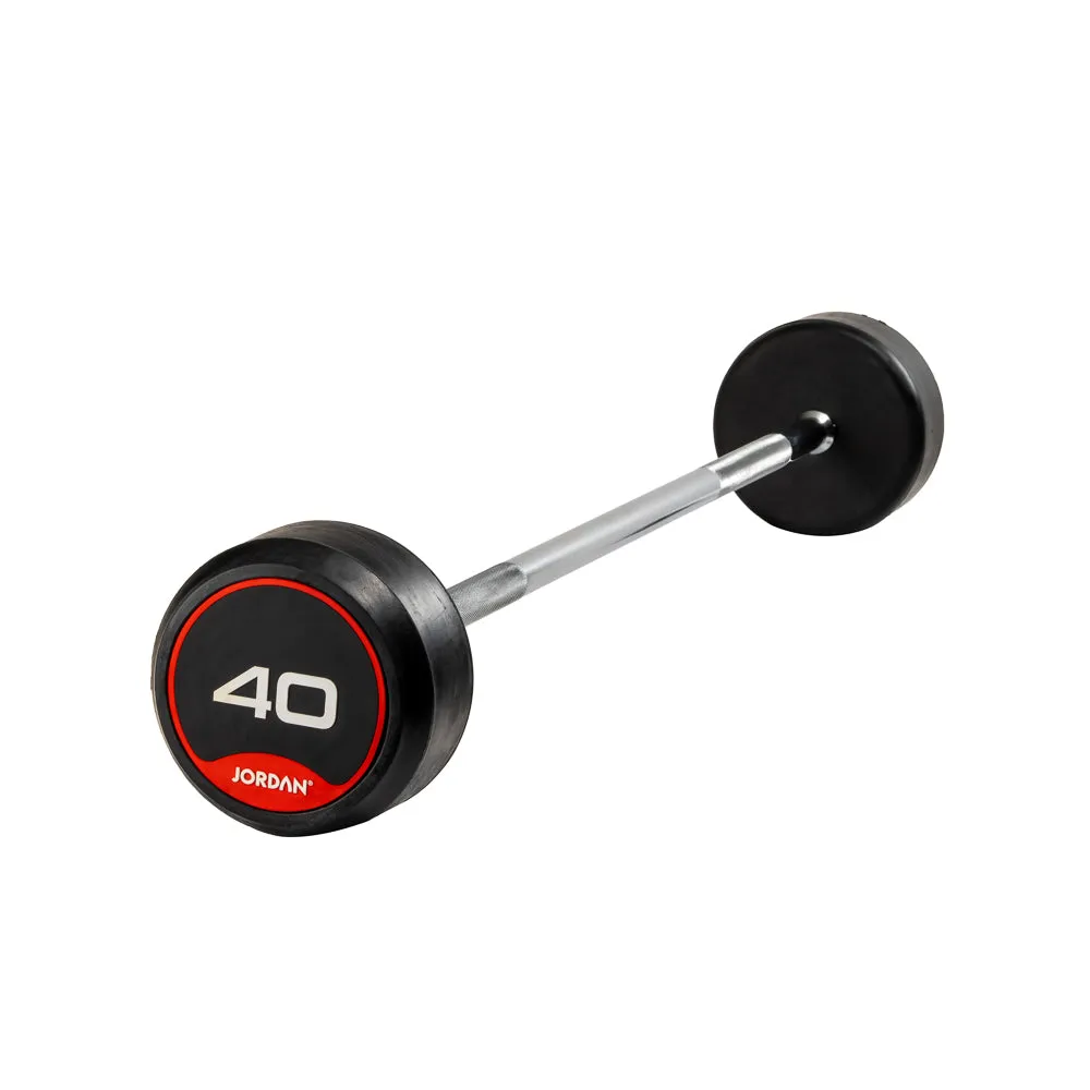 Jordan Fitness Fixed barre fixe droite caoutchouc 20 kg