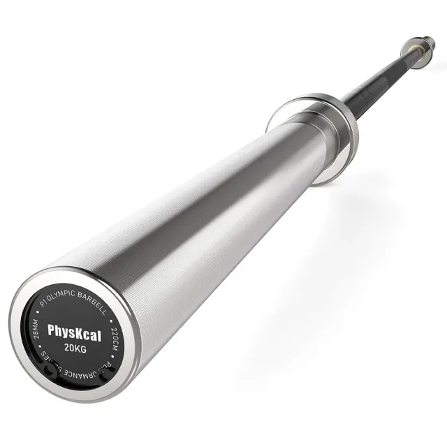 PhysKcal Barre olympique 20 kg 220 cm moletage IWF