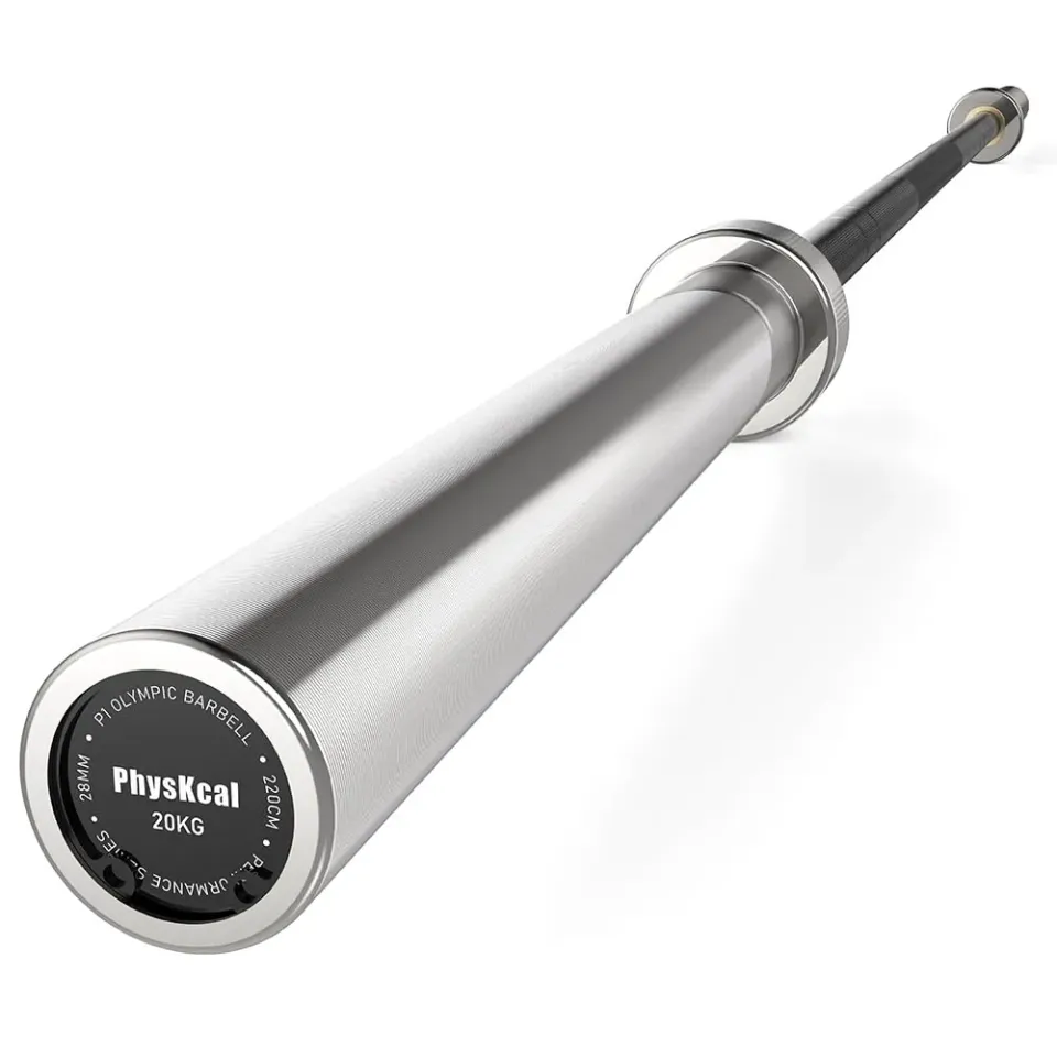 PhysKcal Barre olympique 20 kg 220 cm moletage IWF