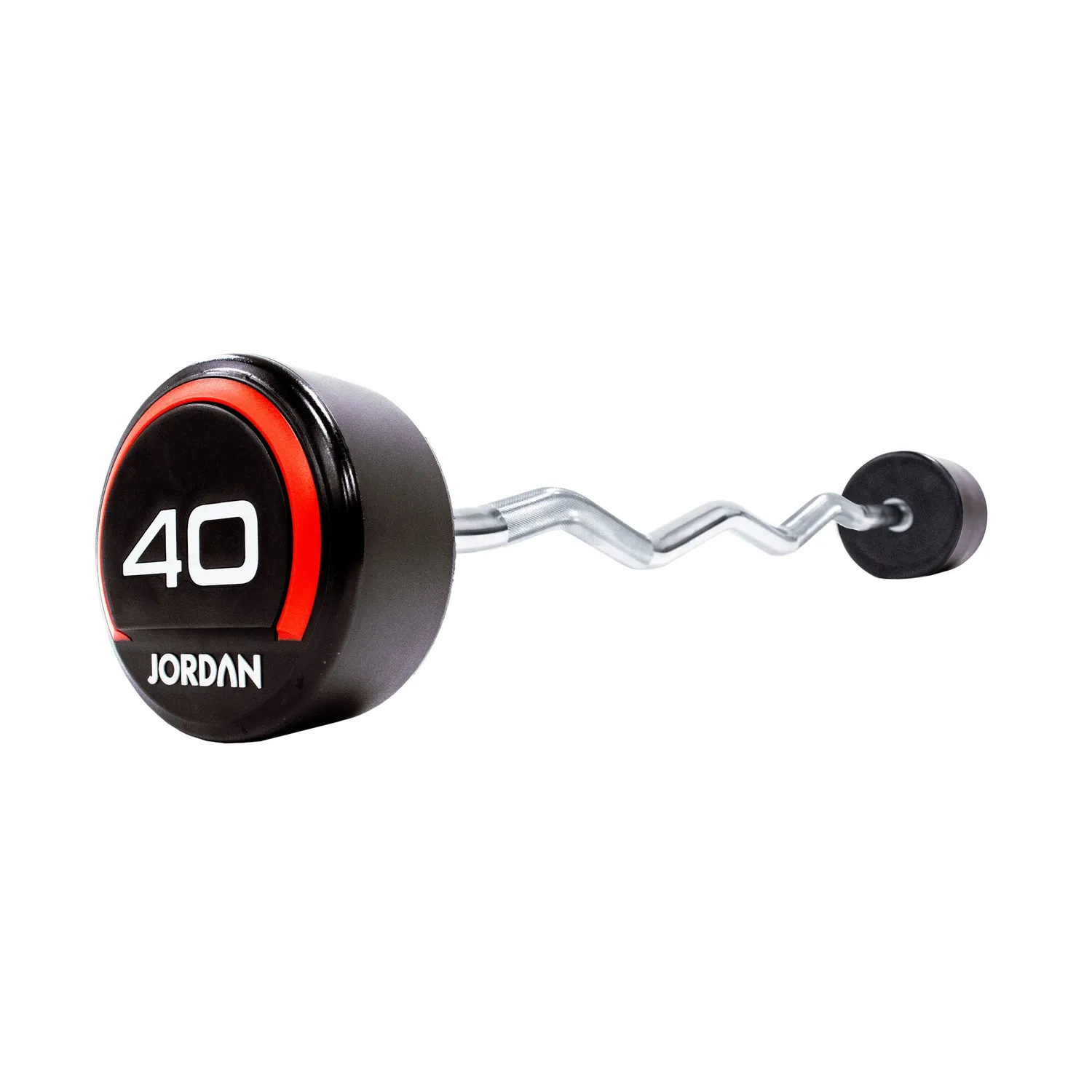 Jordan Fixed barre curl uréthane rouge 10 kg