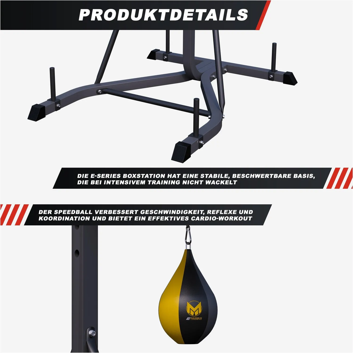 Gyronetics E-Series Station Boxe Sac de Frappe + Speedball