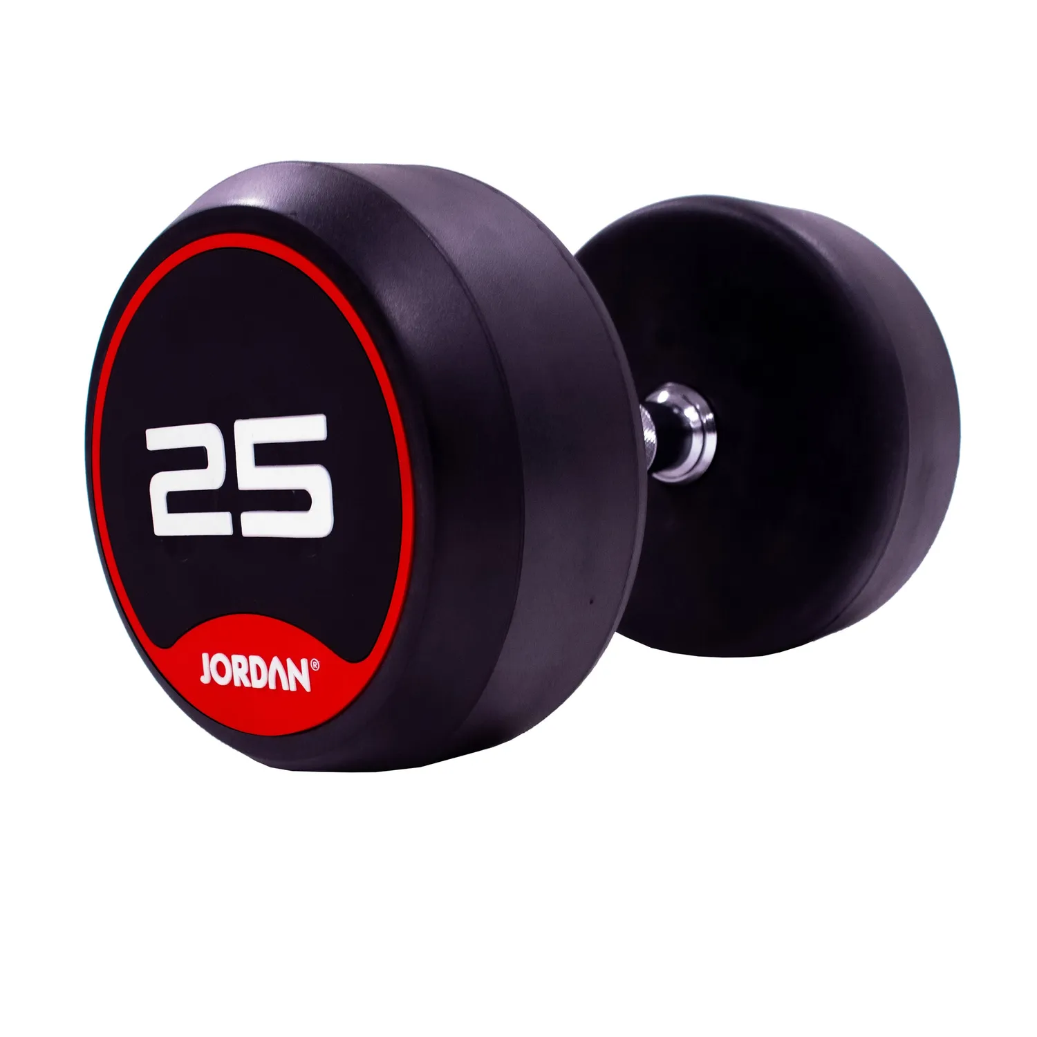 Jordan Fitness haltère caoutchouc rouge paire 10 kg