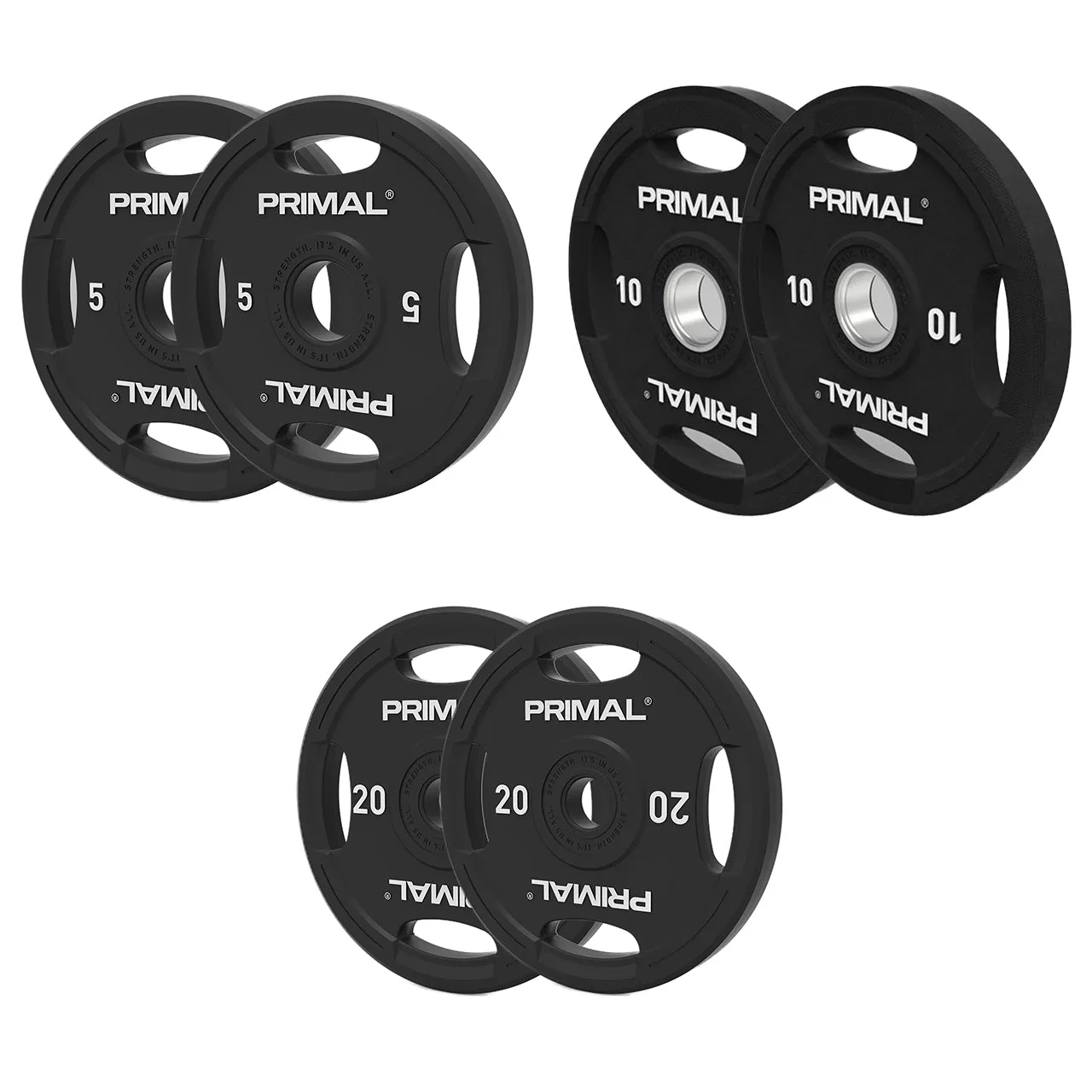Primal Performance disques olympiques caoutchouc set