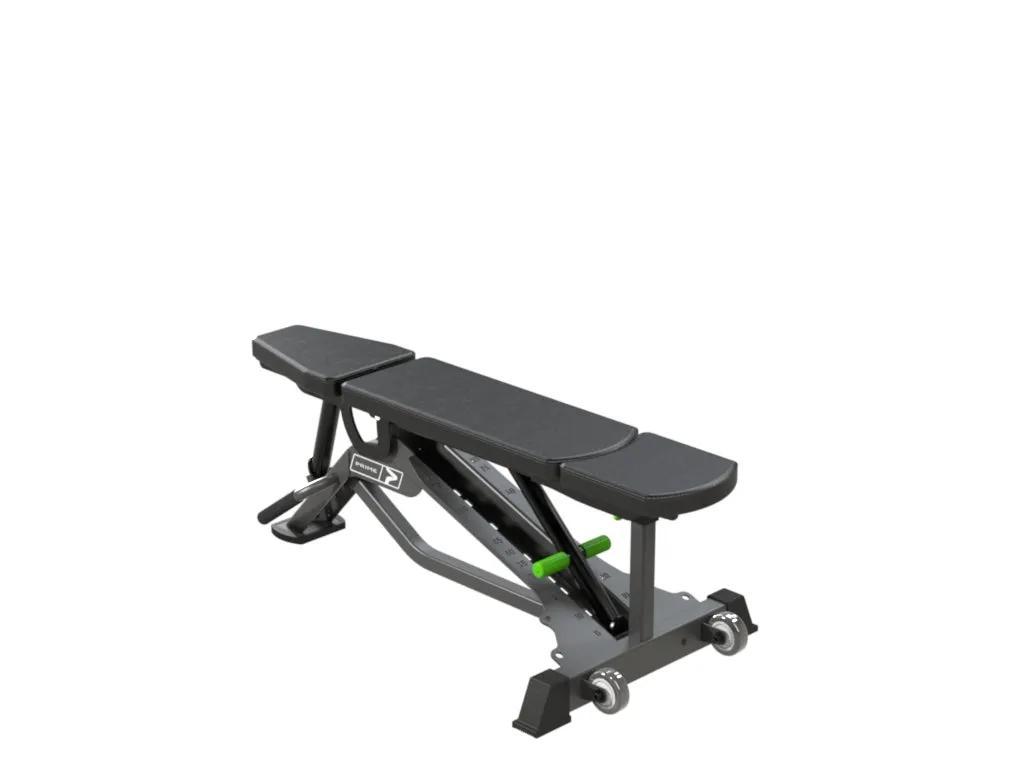 Prime Fitness Shorty banc réglable décliné plat incliné