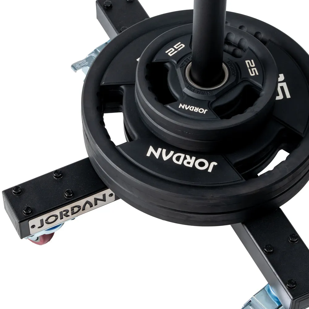 Jordan Vertical Portable Plate Storage Rack range disques noir