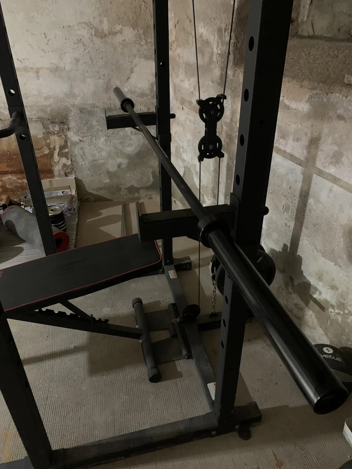PhysKcal barre olympique 20 kg 220 cm noire 50 mm