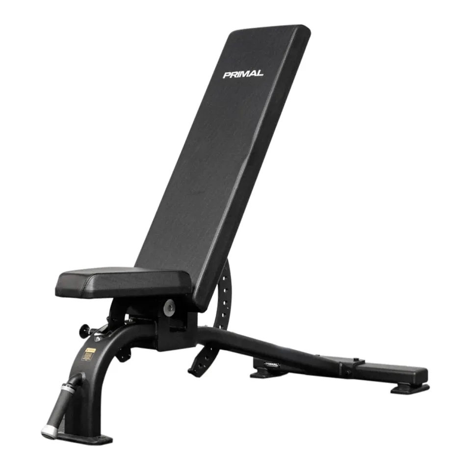 Primal Club banc musculation réglable 300 kg roulettes