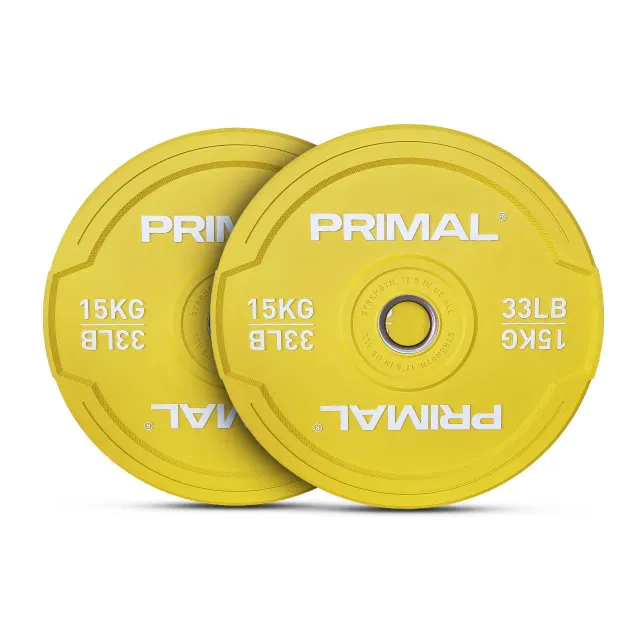 Primal Coloured Bumper disque bumper paire 15 kg caoutchouc