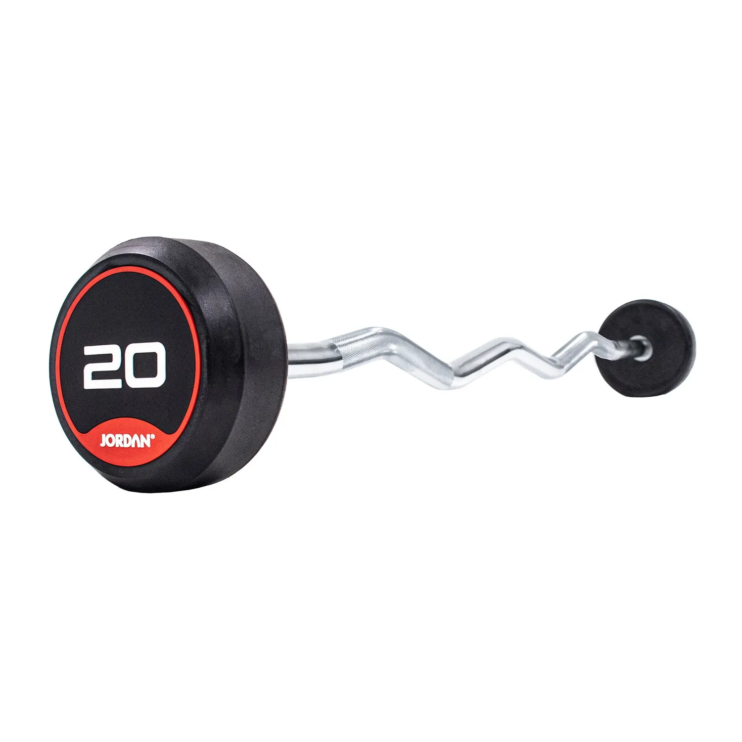 Jordan Fixed Barbells barre curl 10 kg caoutchouc